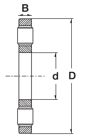 axial cylindrical series techincal drawing small picture