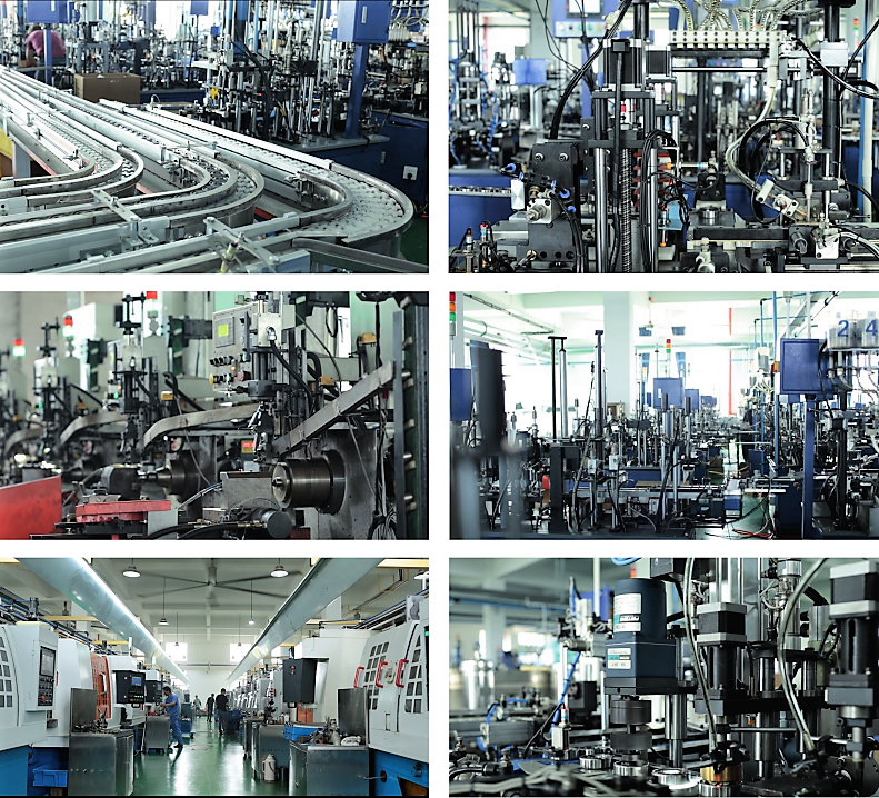 Máquinas de producción de rodamientos en la fábrica del Grupo ZEN