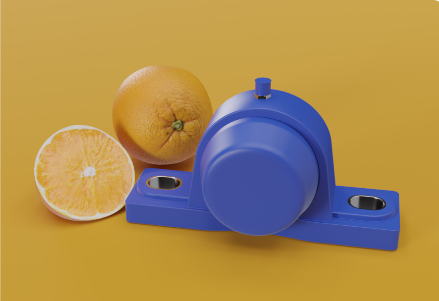 Spoporte azul con tapa protectora