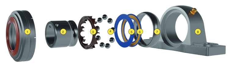 partes de un soporte en acero inoxidable 