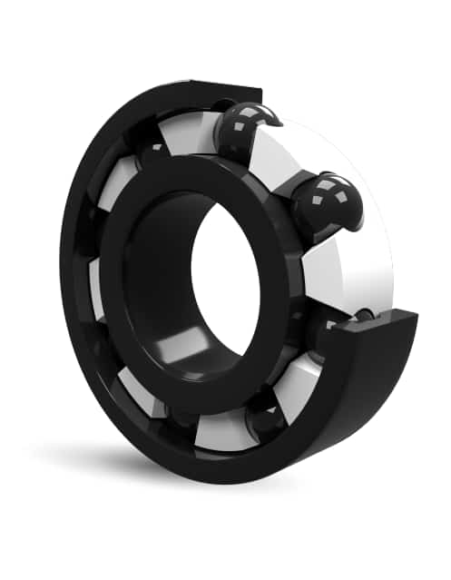 Rodamiento cerámico de óxido de circonio y nitruro de silicio